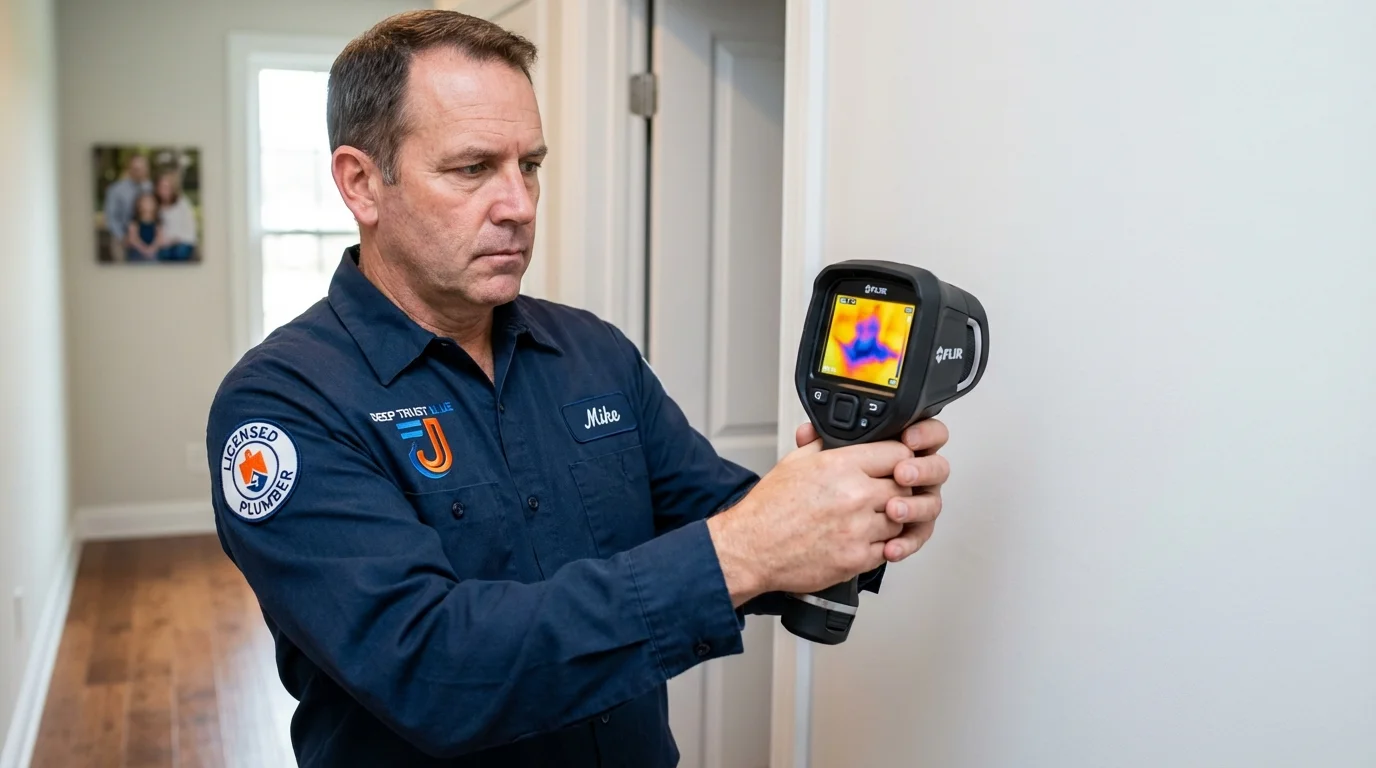 Thermal imaging leak detection by Johns Plumbing LLC in Fort Edward